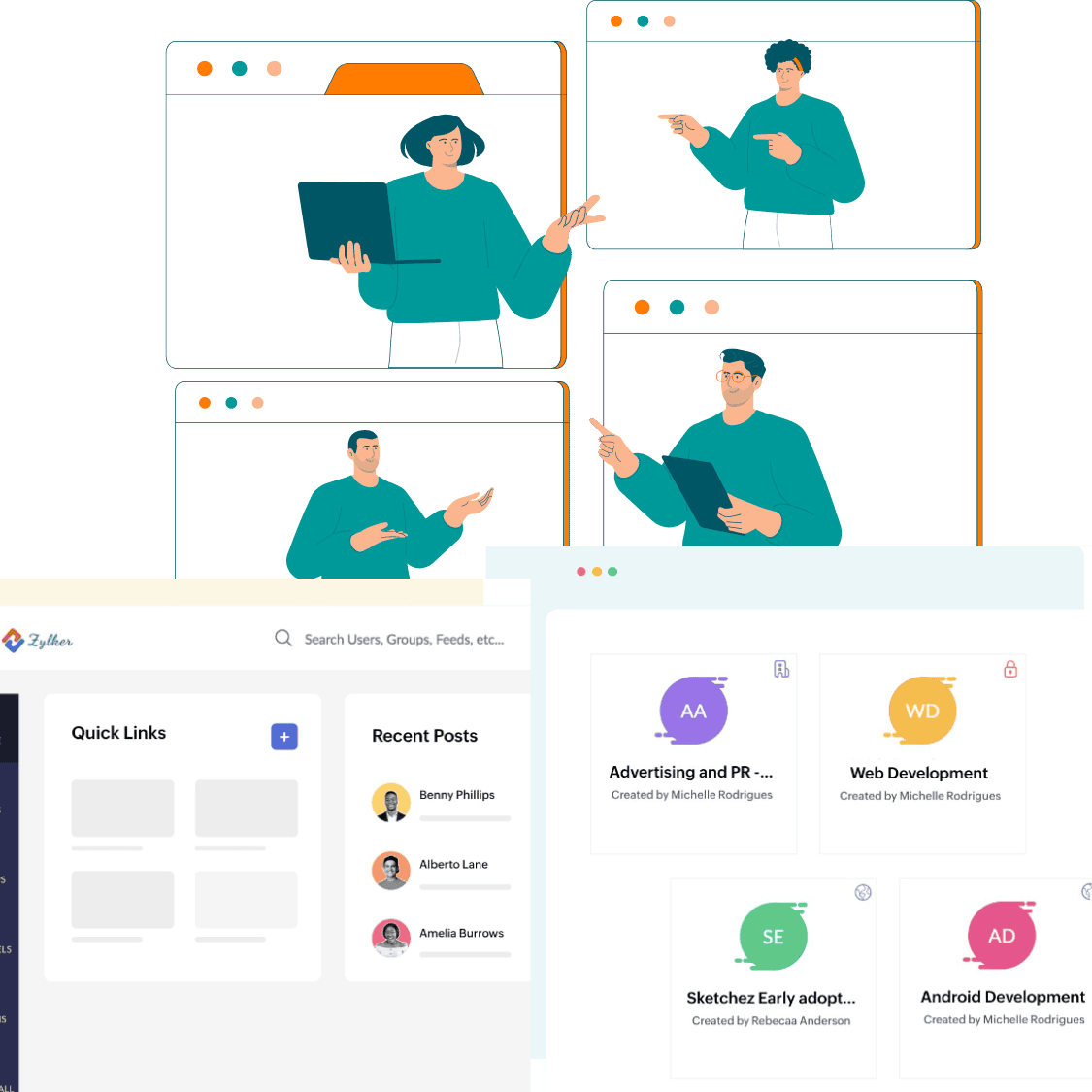 Zoho Connect - Solución de intranet que facilita la comunicación y la colaboración