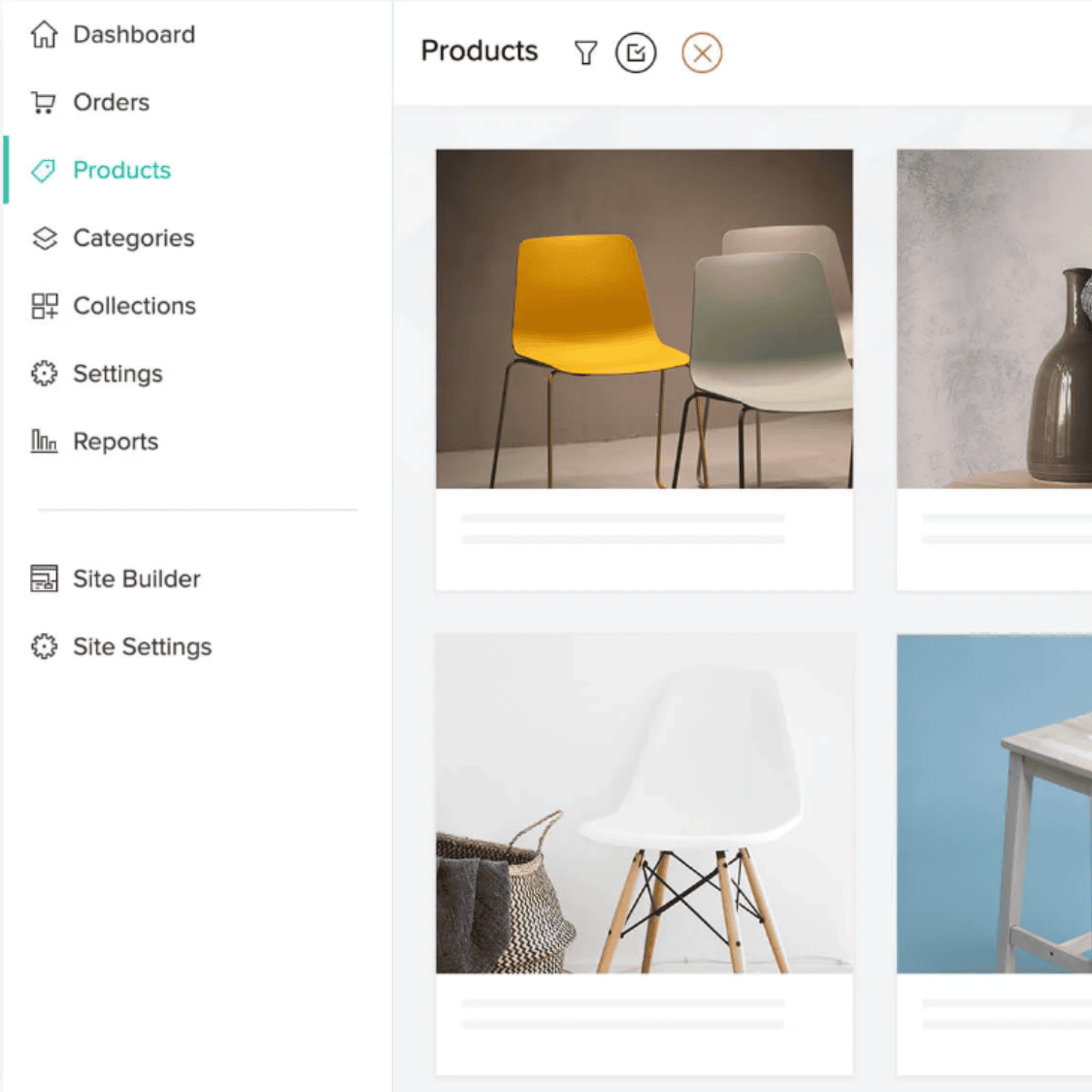 gestión de productos zoho commerce