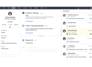 Capacidad Omni canal  Zoho CRM